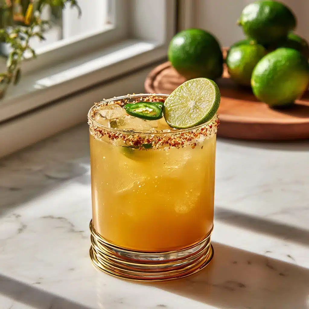 Pickle Margarita with Chili Rim Recipe