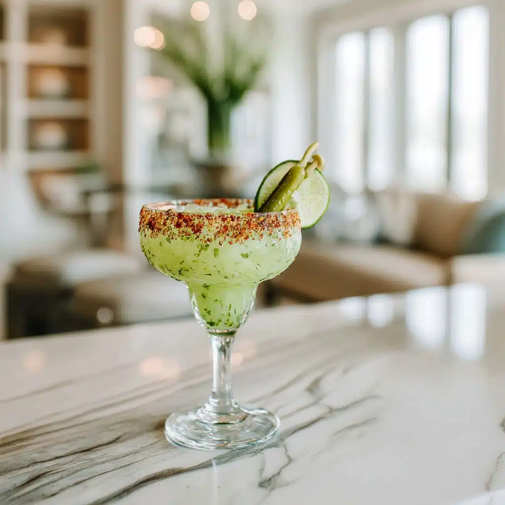 Pickle Margarita with Chili Rim Recipe - Recipe Image