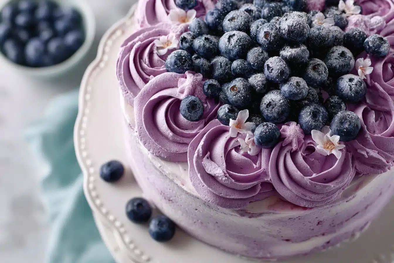 Super Moist Blueberry Cake Recipe - Recipe Image