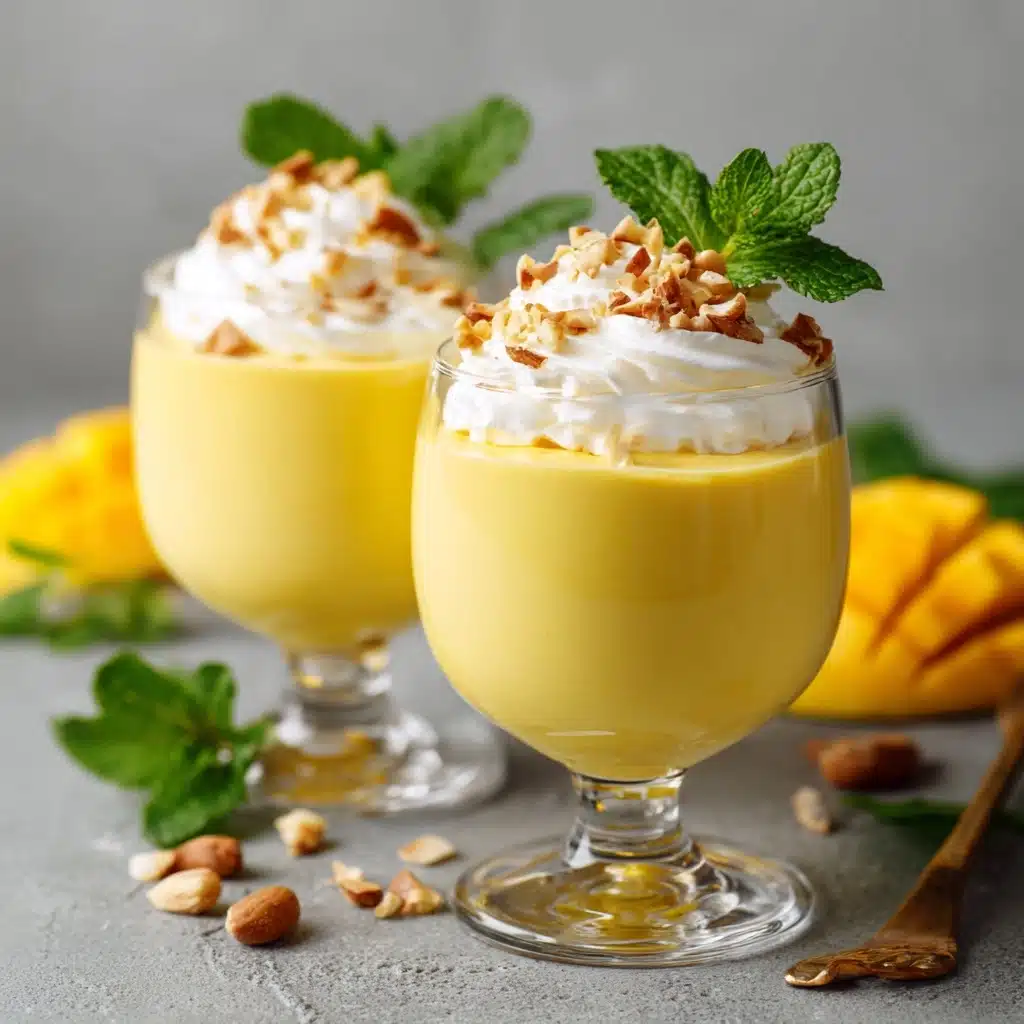 Easy & Creamy Mango Pudding Recipe - Recipe Image