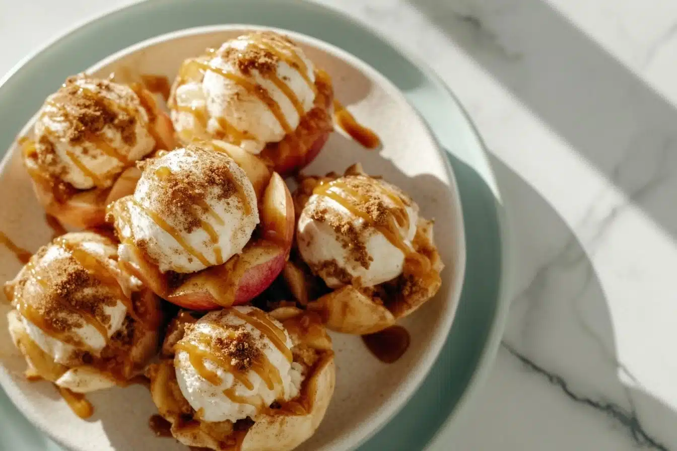 Bloomin’ Apples with Cinnamon Sugar & Ice Cream Recipe 6 Bloomin’ Apples with Cinnamon Sugar & Ice Cream Recipe - Recipe Image