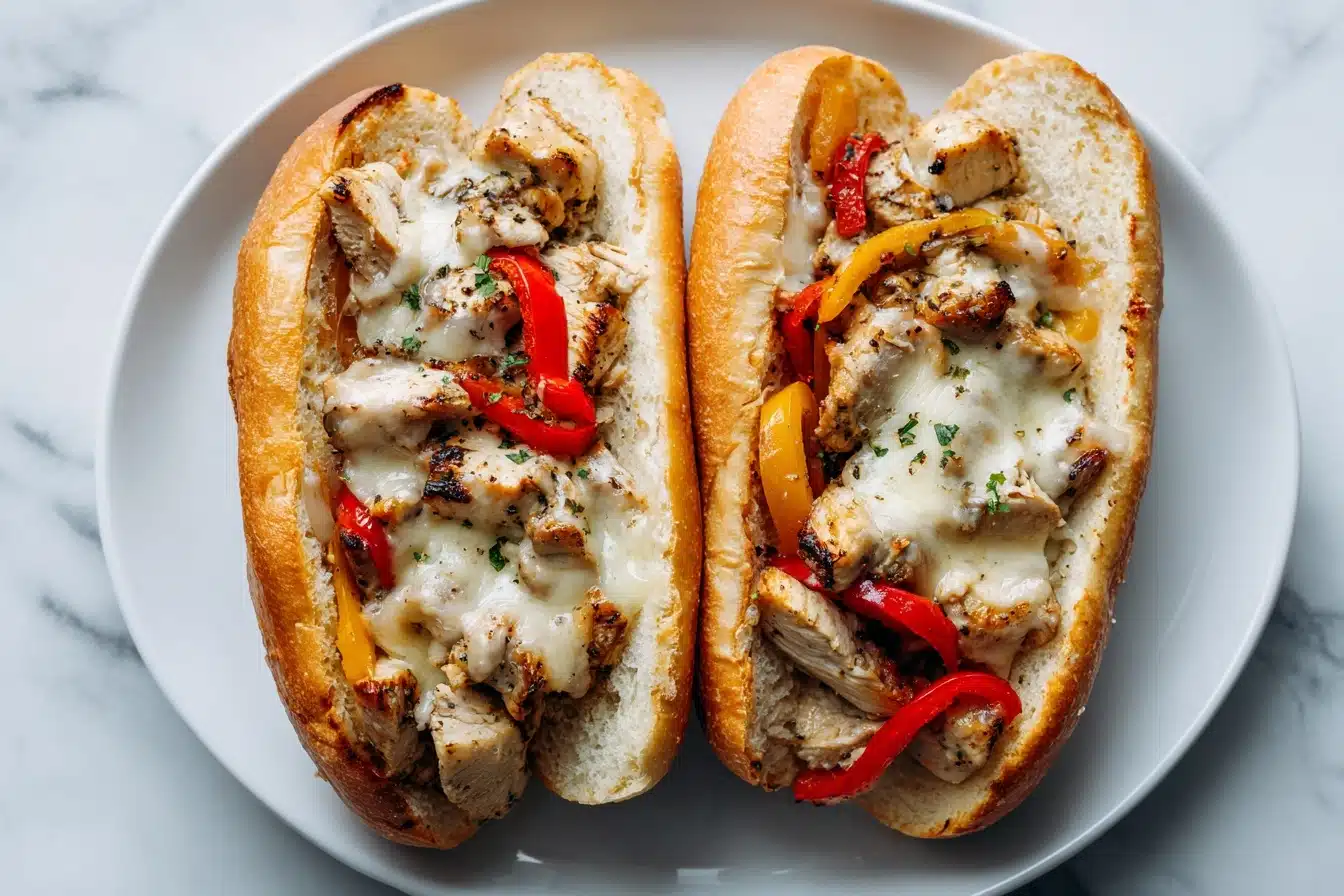 Chicken Philly Cheese Steak Sandwich Recipe