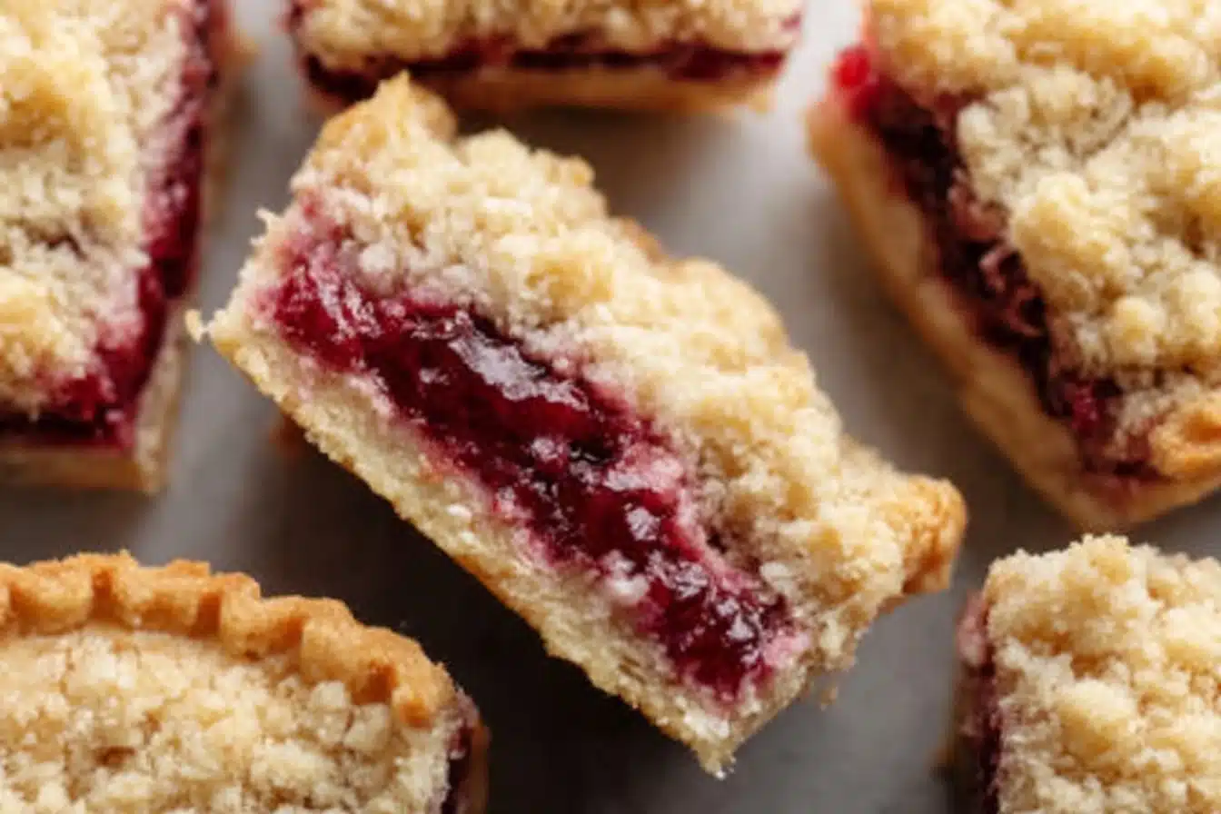 Scottish Coconut Raspberry Oatie Squares Recipe - Recipe Image