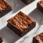 Shiny Crackly Top Brownies Recipe