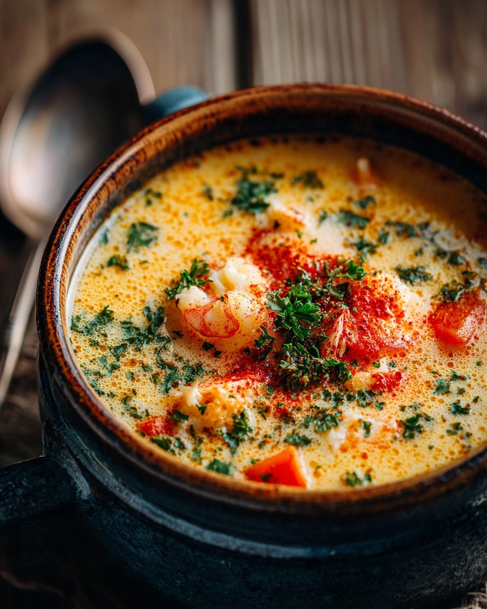 Creamy Crab & Shrimp Seafood Bisque Recipe - Recipe Image