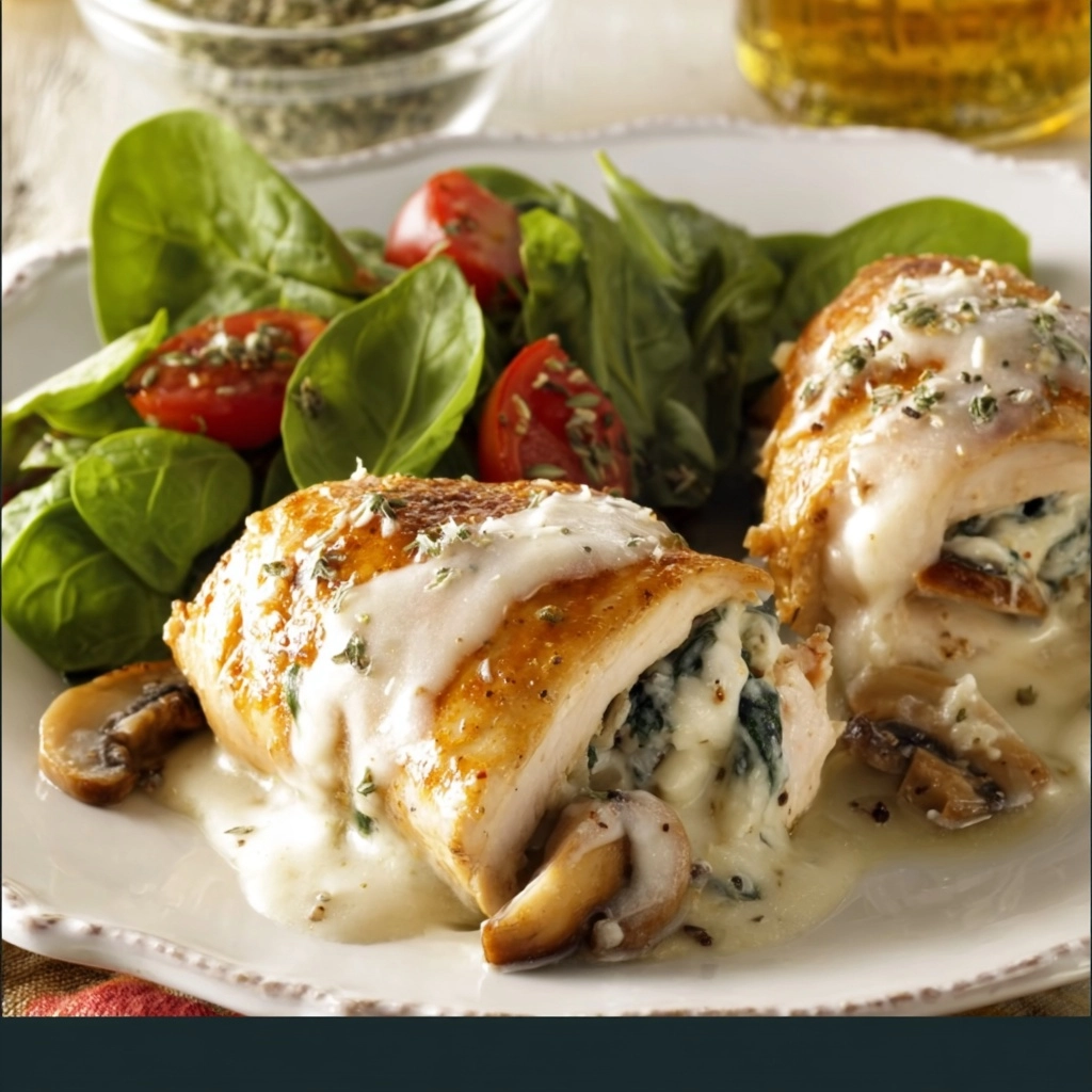 Creamy Chicken Rollatini Recipe - Recipe Image