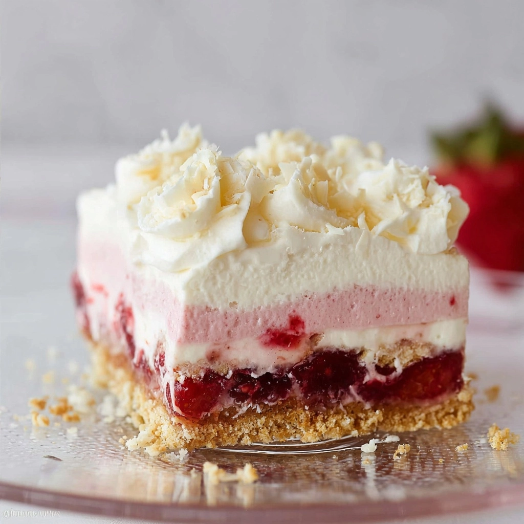 No-Bake Strawberry Delight Recipe - Recipe Image
