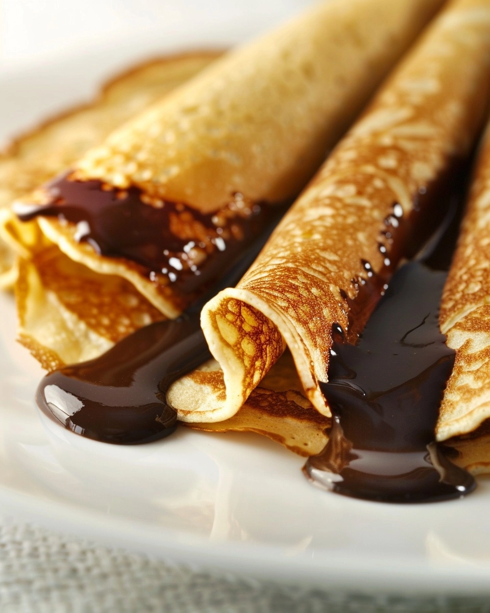 Chocolate-Stuffed Pancake Rolls Recipe
