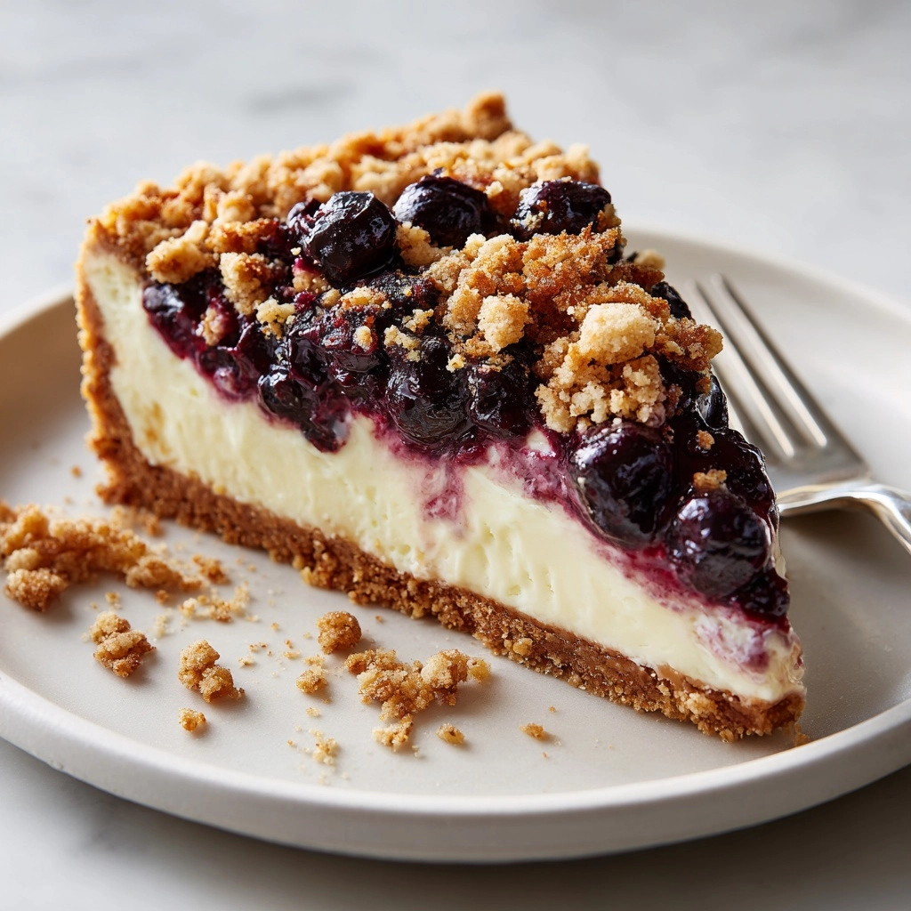 Blueberry Crumble Cheesecake Recipe