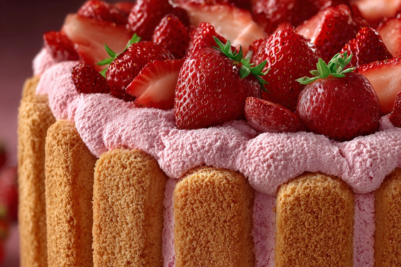 Strawberry Shortcake Charlotte Russe Recipe - Recipe Image