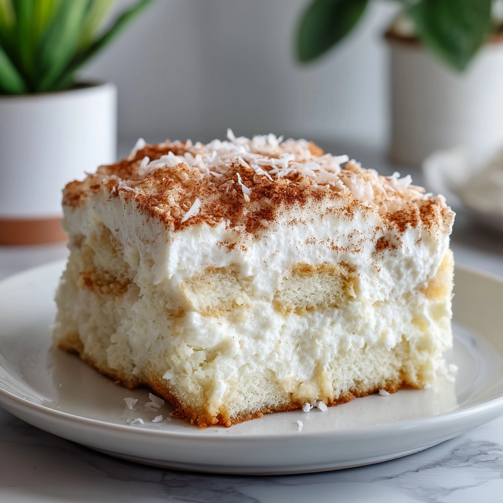 Coquito Tiramisu with Coconut and Rum Recipe - Recipe Image