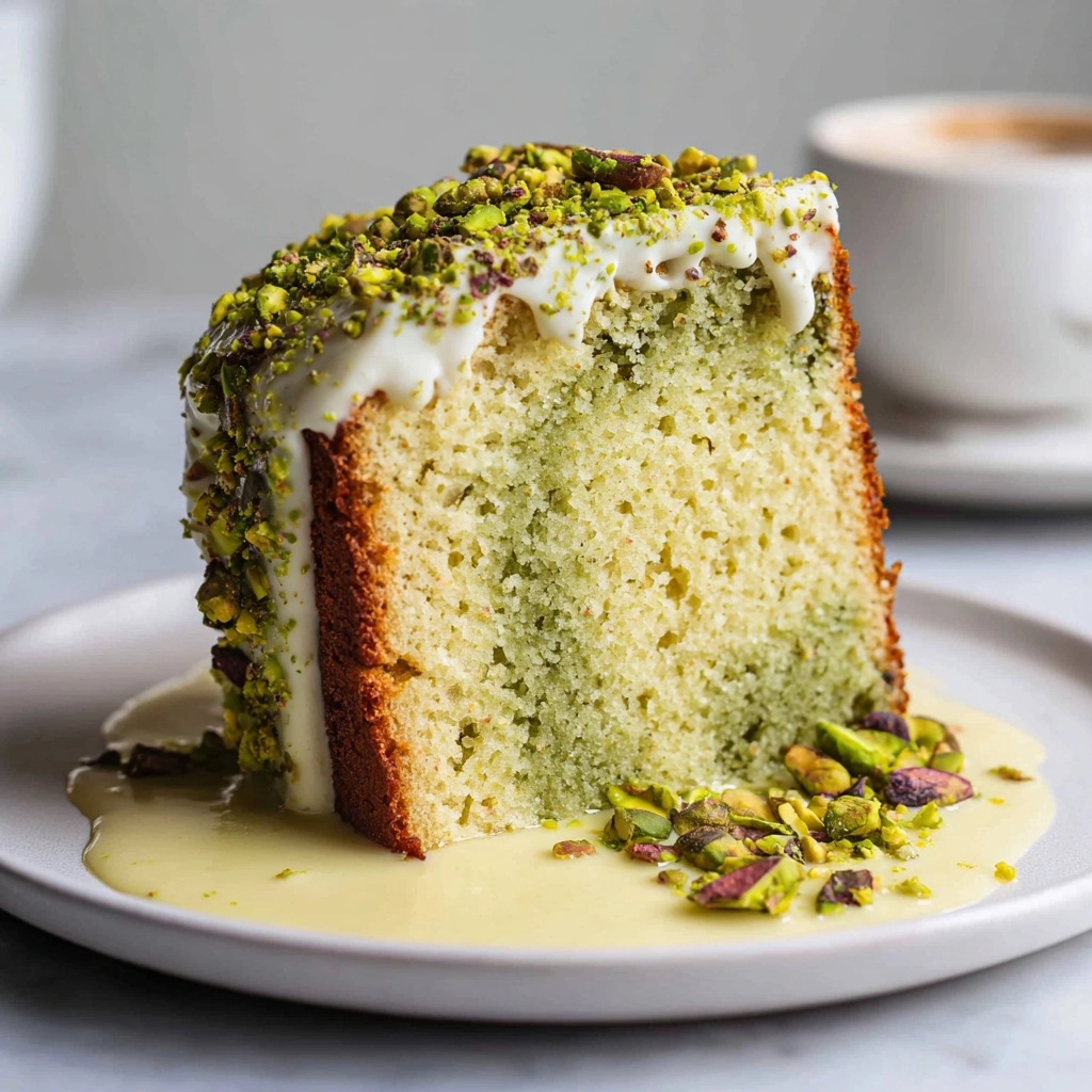 Pistachio Milk Cake (Eggless & Dairy-Free) Recipe - Recipe Image
