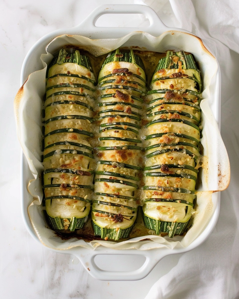 Garlic Parmesan Roasted Zucchini Recipe - Recipe Image