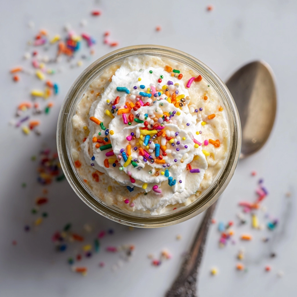 Cake Batter Overnight Oats Recipe