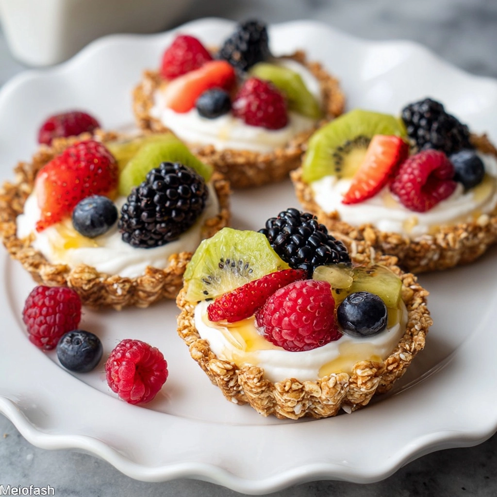 Breakfast Fruit Tarts with Granola Crust {GF, VEG} Recipe - Recipe Image