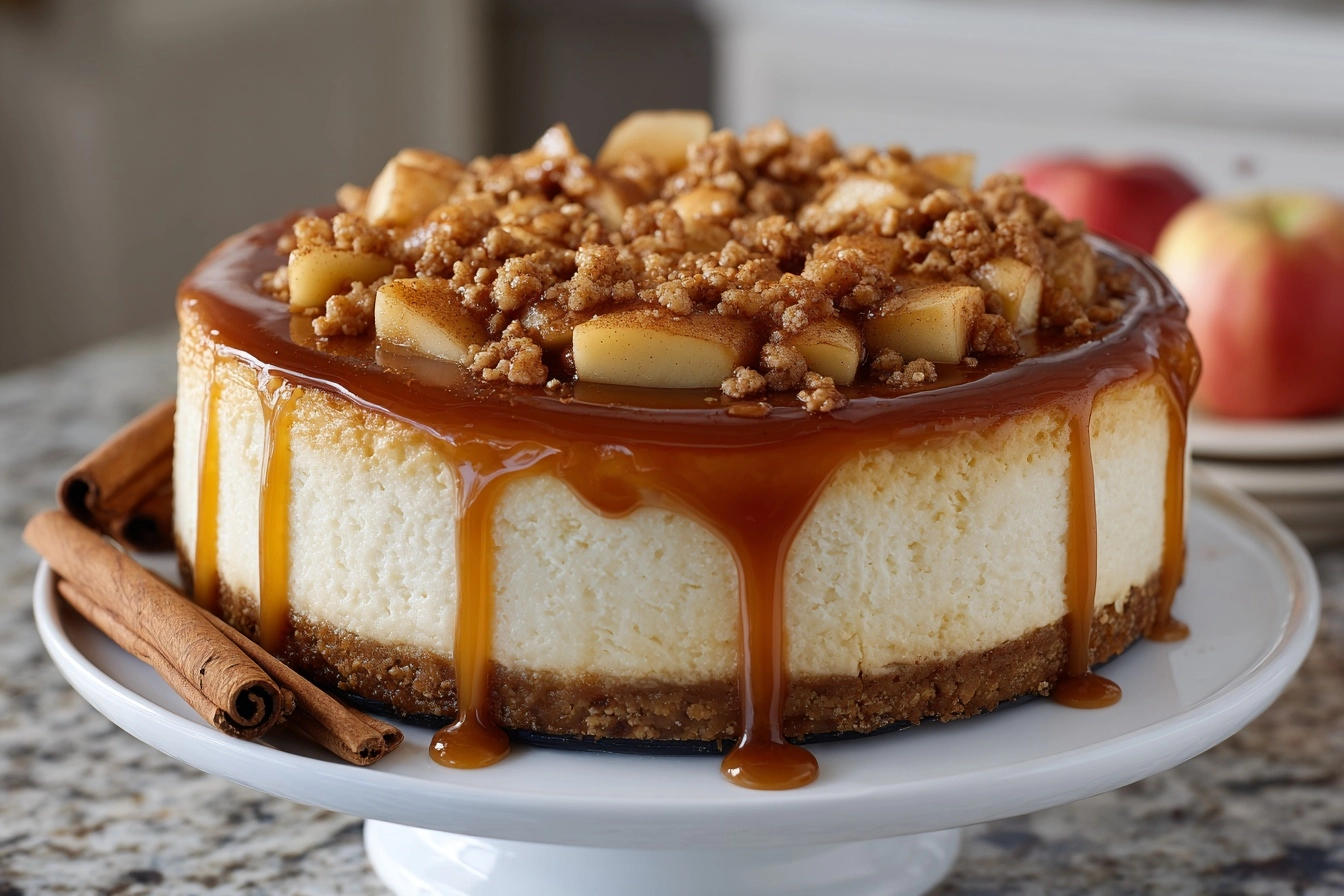 Caramel Apple Cheesecake Recipe 4 Caramel Apple Cheesecake Recipe - Recipe Image