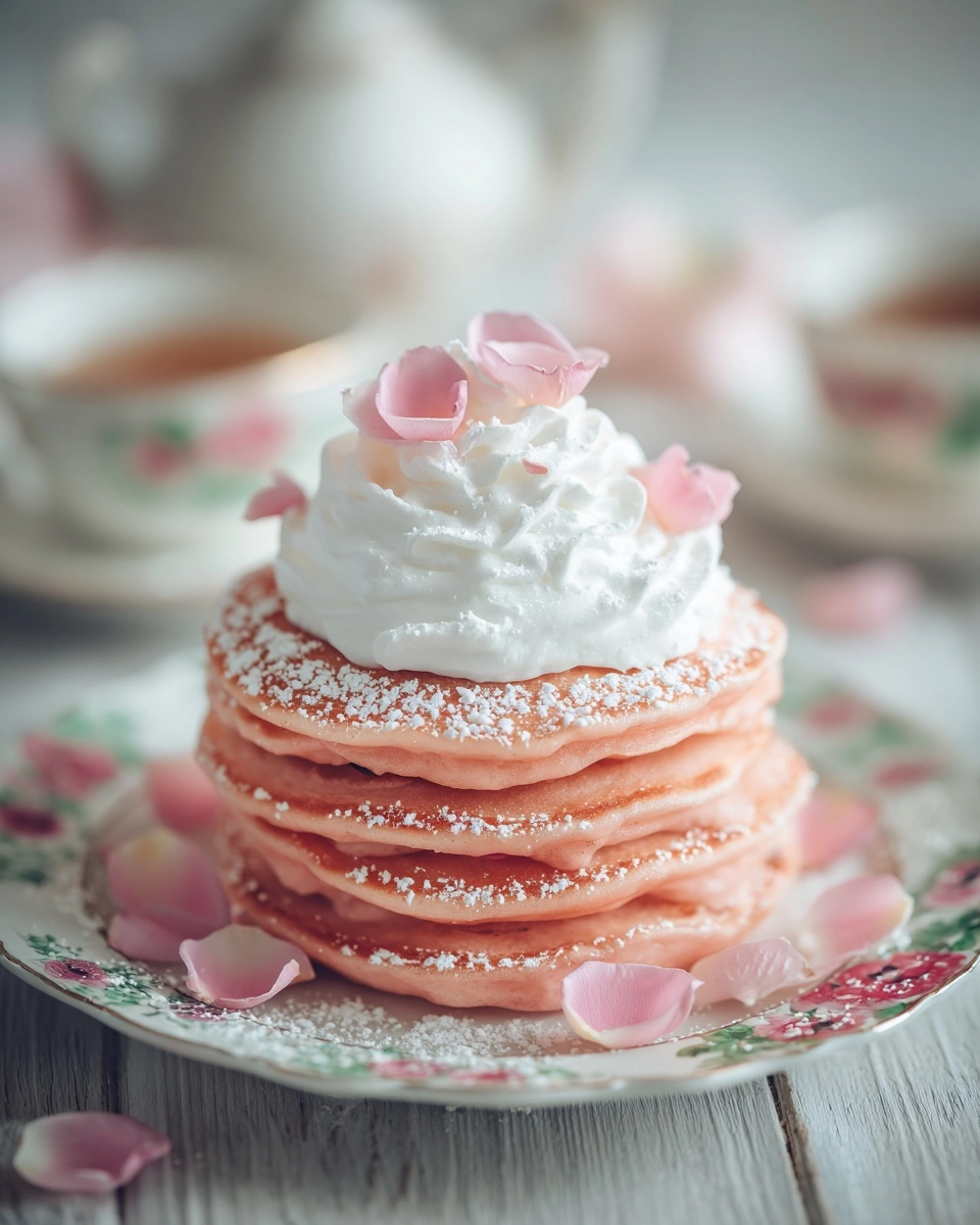 Fluffy Rose Petal Pancakes Recipe 4 Fluffy Rose Petal Pancakes Recipe - Recipe Image