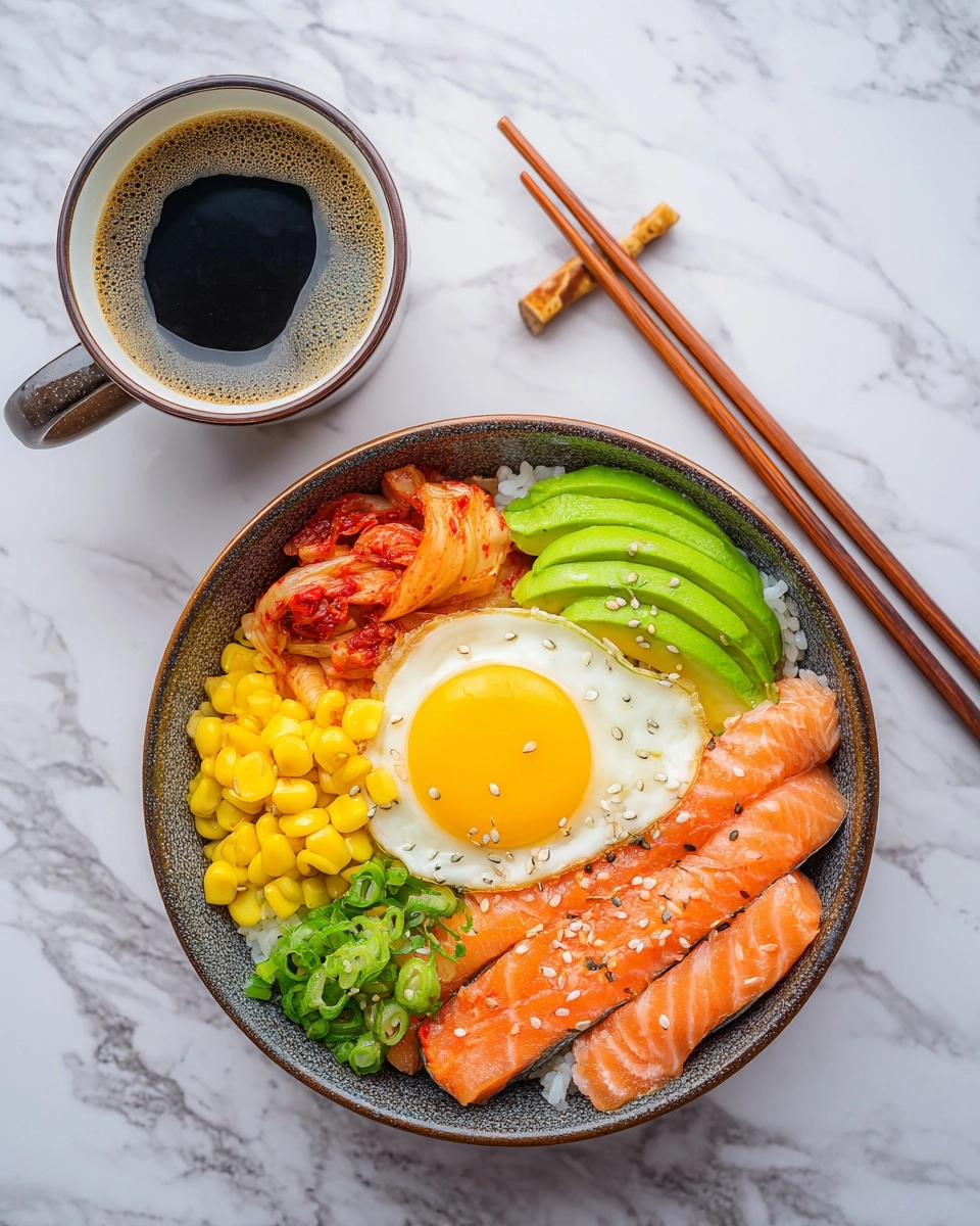 Sashimi Rice Bowl with Avocado & Kimchi Recipe 4 Sashimi Rice Bowl with Avocado & Kimchi Recipe - Recipe Image