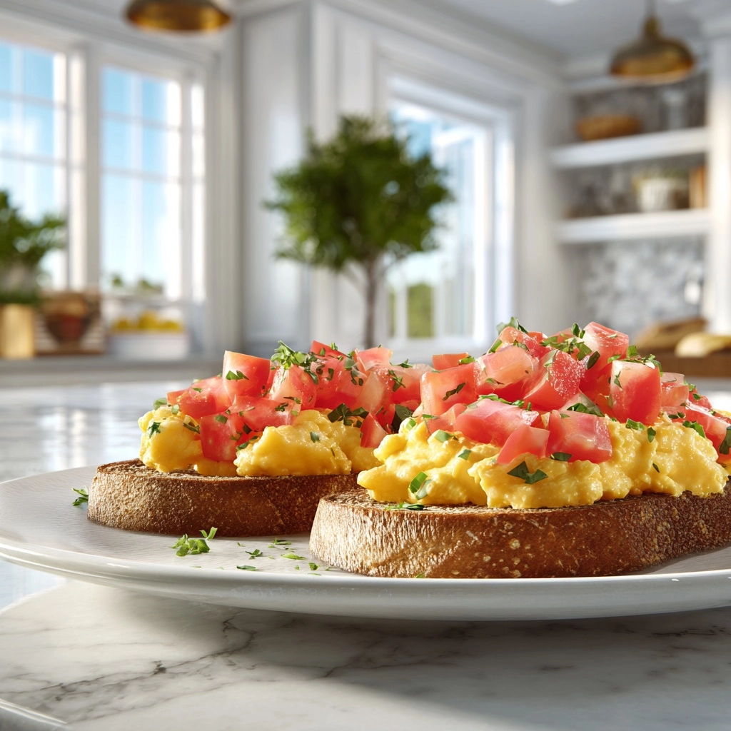 Sourdough Toast with Pot-Cooked Creamy Eggs Recipe