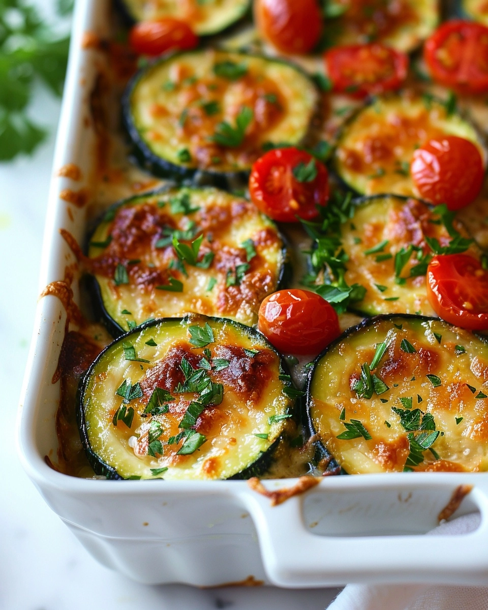 Cheesy Baked Zucchini Recipe
