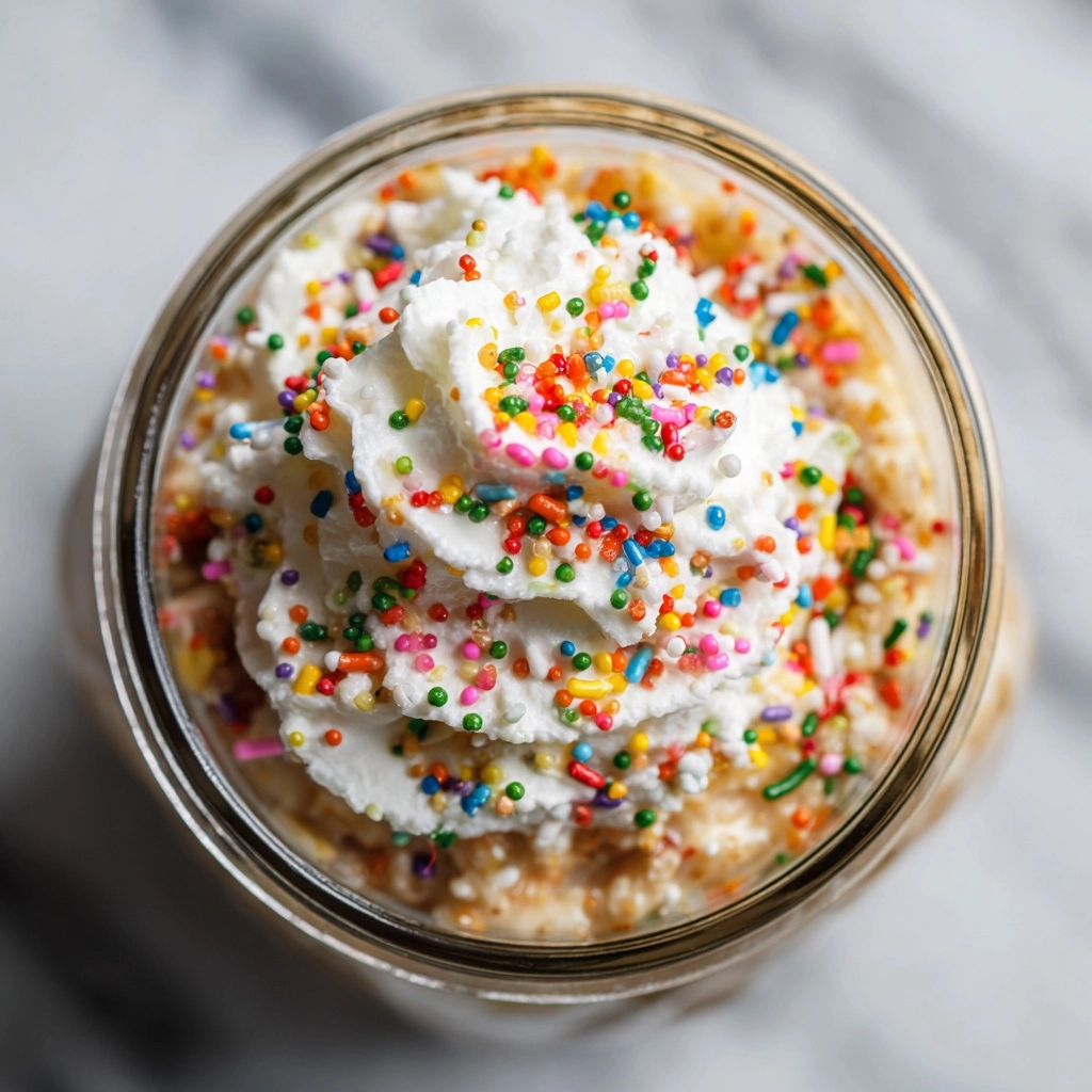 Cake Batter Overnight Oats Recipe - Recipe Image