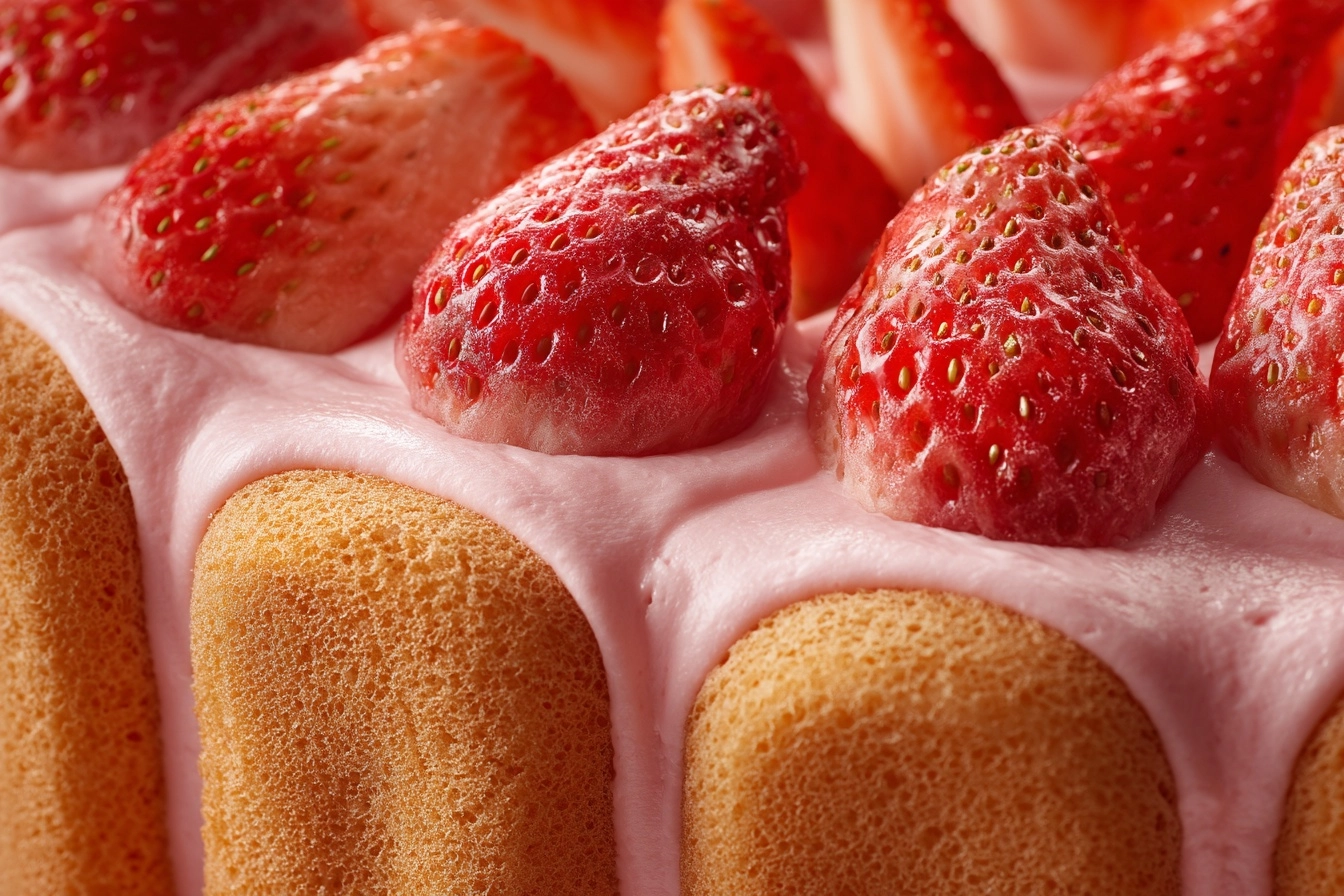 Strawberry Shortcake Charlotte Russe Recipe - Recipe Image