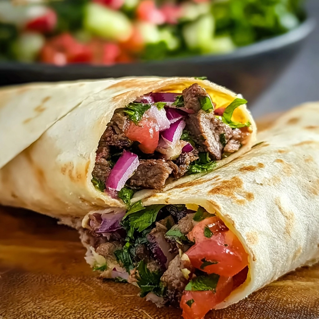 Delicious Turkish Tantuni Lamb Wraps in Lavash 4 Delicious Turkish Tantuni Lamb Wraps in Lavash - Recipe Image
