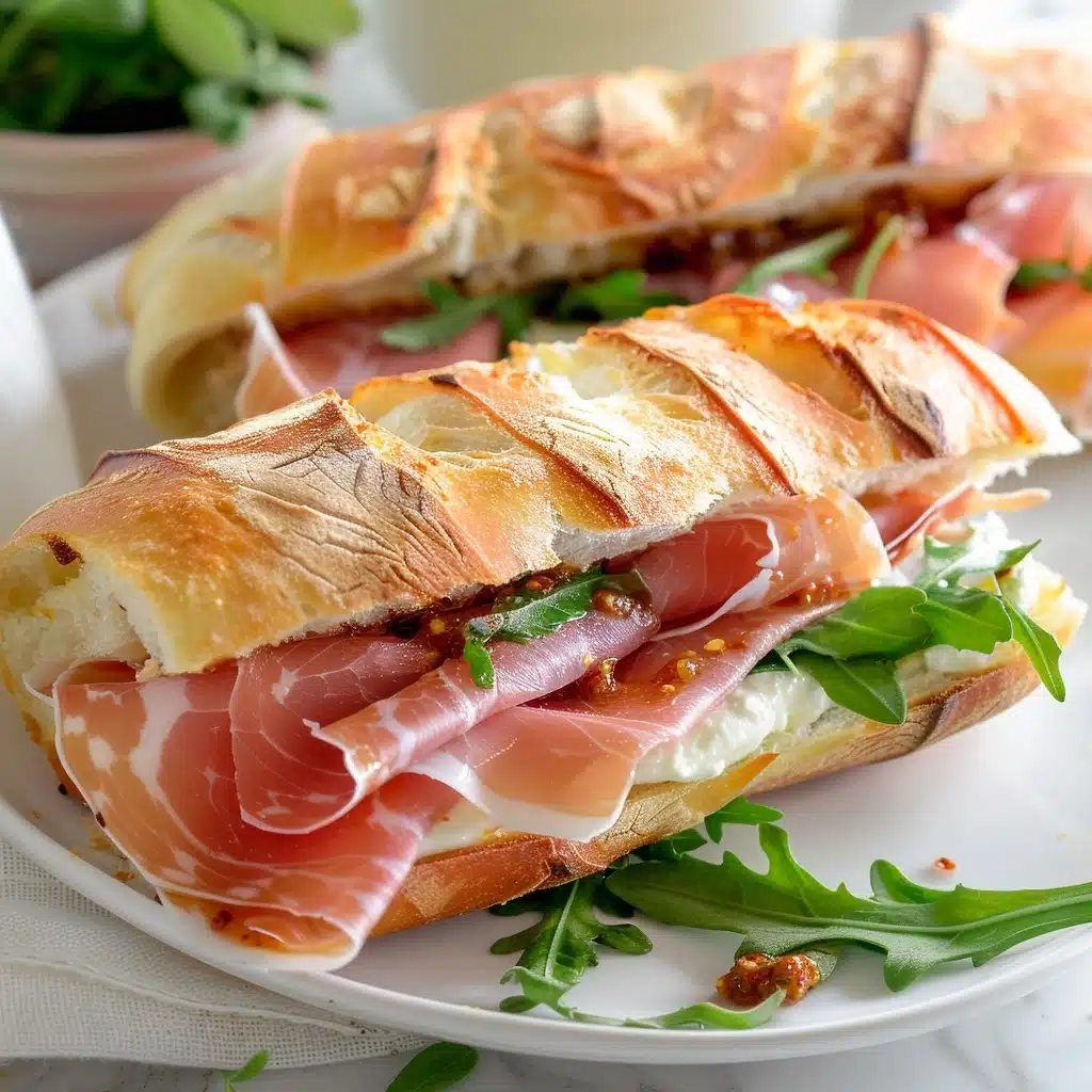 Prosciutto & Burrata Sandwich with Chili Fig Jam Recipe