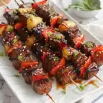 Grilled Hawaiian Beef Skewers Recipe