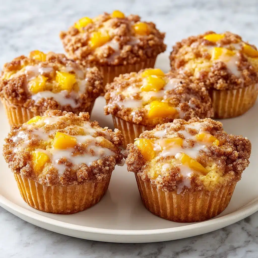 Peach Crumb Muffins Recipe - Recipe Image