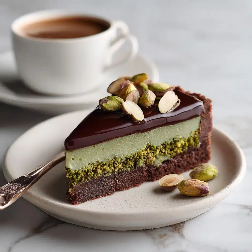 Chocolate Pistachio Tart with Ganache (Dubai Style) Recipe 4 Chocolate Pistachio Tart with Ganache (Dubai Style) Recipe - Recipe Image