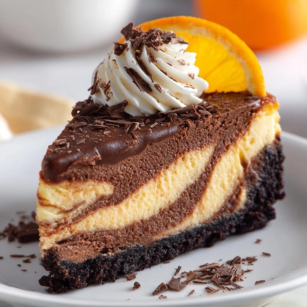 Chocolate Orange Cheesecake Recipe - Recipe Image
