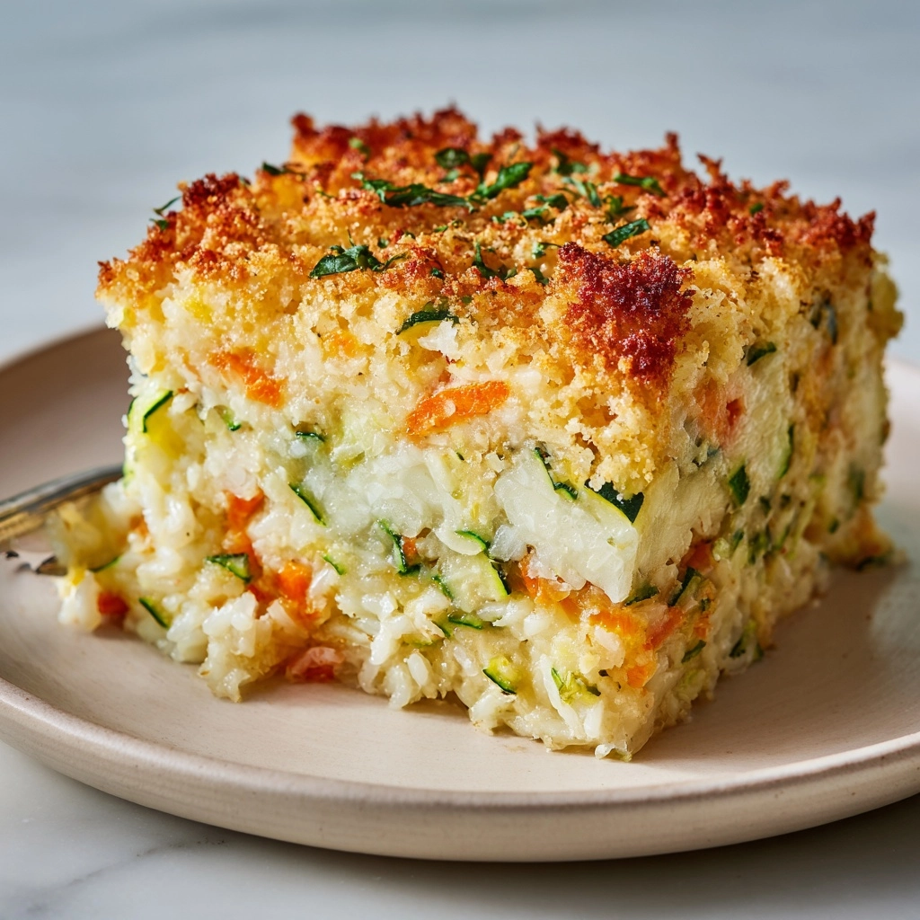 Zucchini Rice Stuffing Casserole Recipe