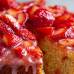 Strawberry Rhubarb Upside Down Cake Recipe