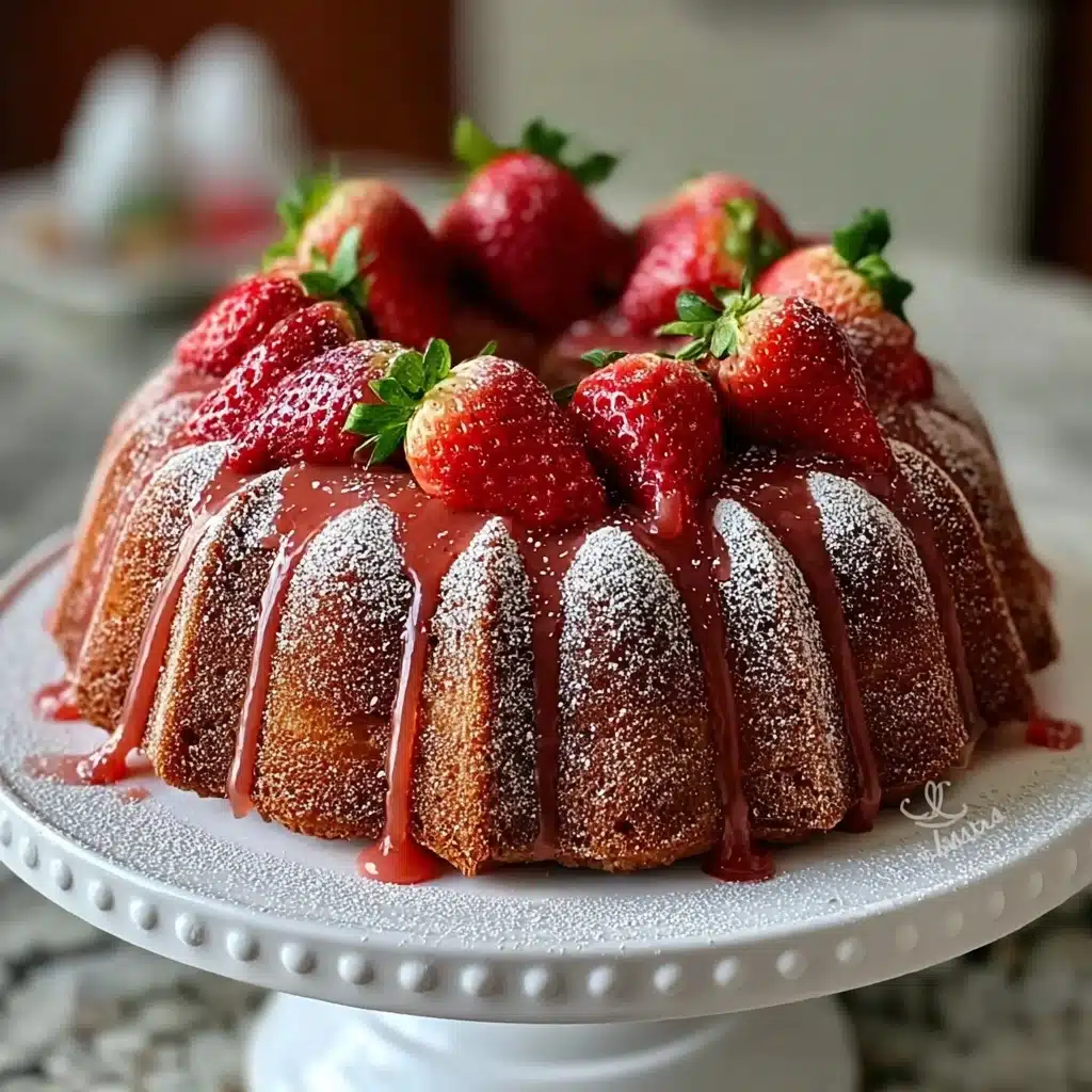 Easy Strawberry Pound Cake Recipe