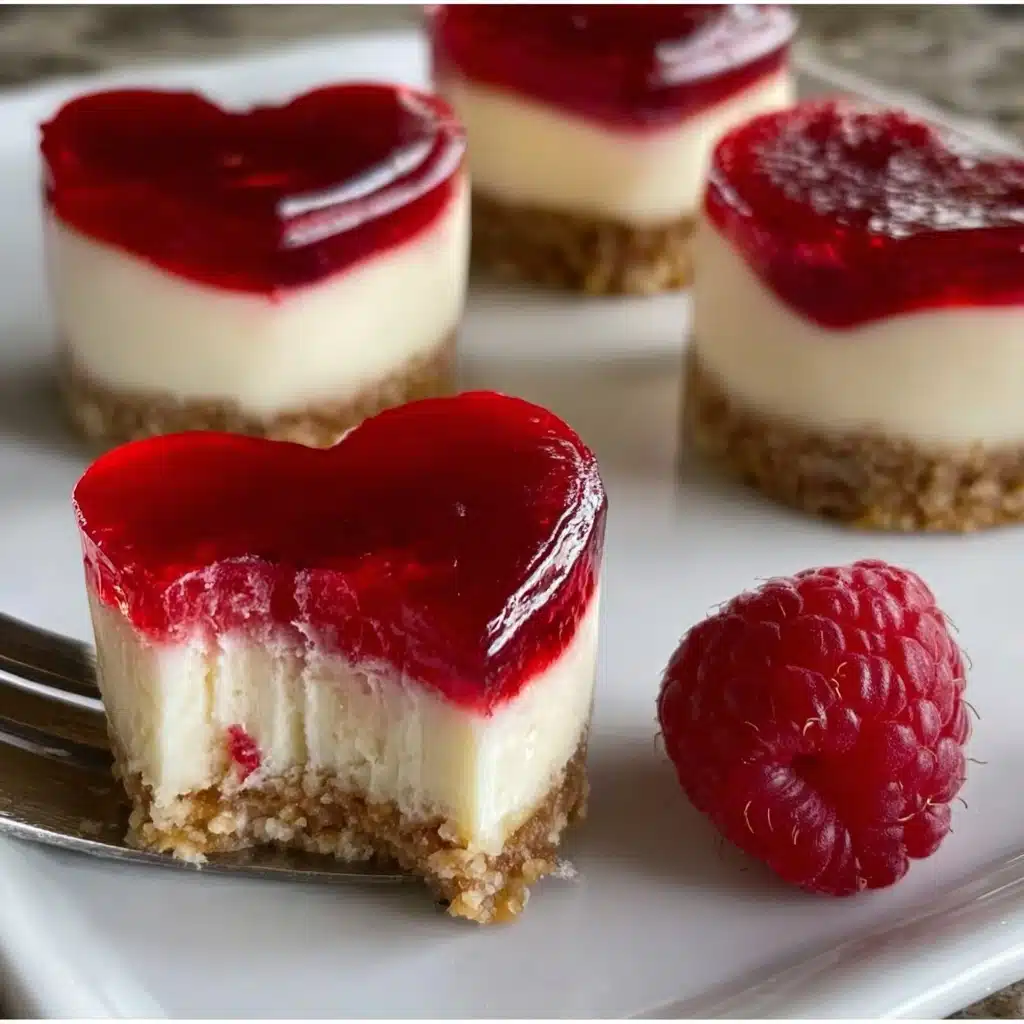 Mini Cheesecake Hearts Recipe 4 Mini Cheesecake Hearts Recipe - Recipe Image