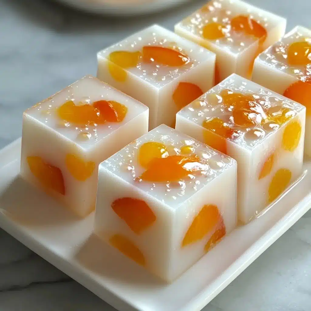 Peach Sago Jelly Cake Recipe 4 Peach Sago Jelly Cake Recipe - Recipe Image