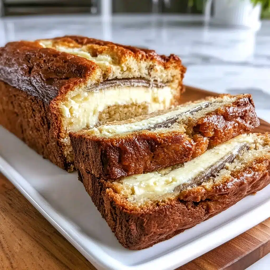 Cream Cheese-Filled Banana Bread Recipe - Recipe Image