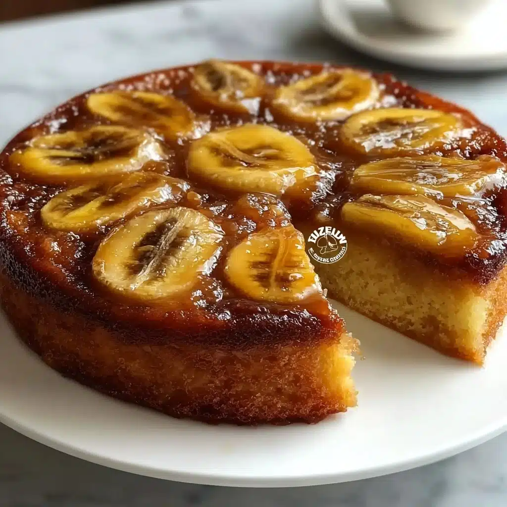 Caramelized Upside-Down Banana Cake Recipe