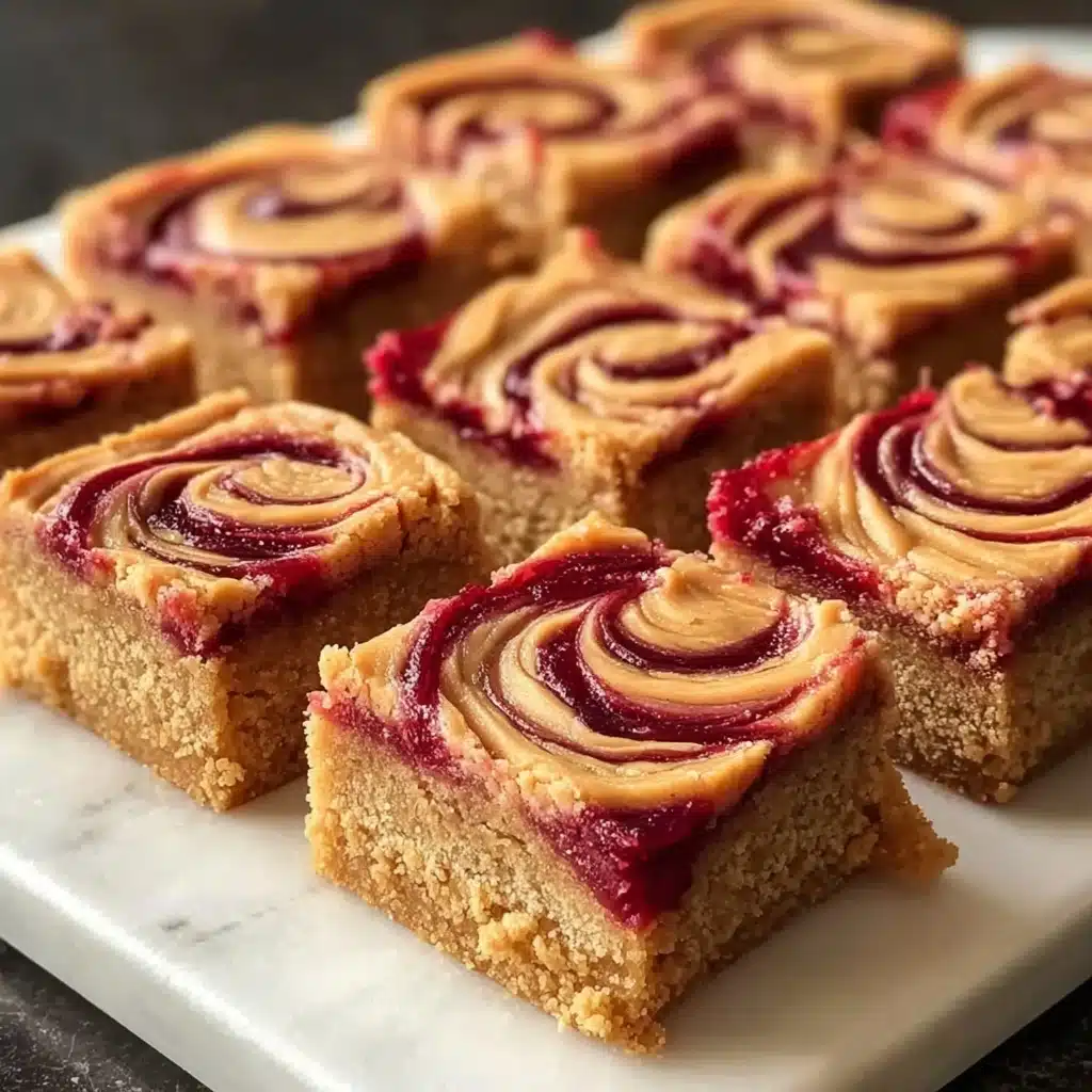 Peanut Butter & Jelly Cookie Bars Recipe - Recipe Image