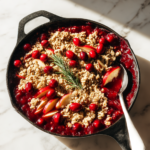 Apple Cranberry Crisp with Buttery Oat Topping Recipe