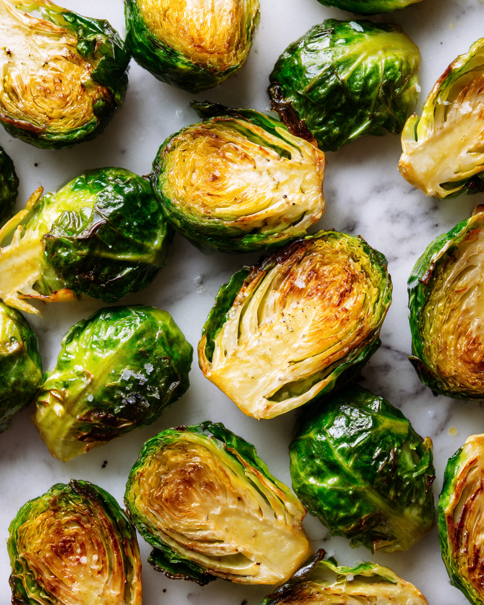 Oven-Roasted Parmesan Garlic Brussels Sprouts Recipe