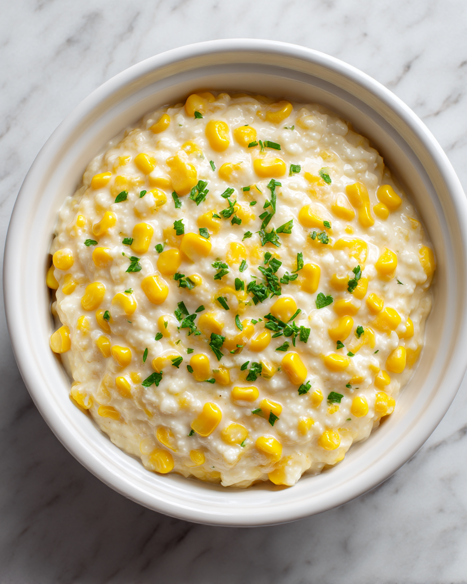 Homemade Parmesan Creamed Corn Recipe