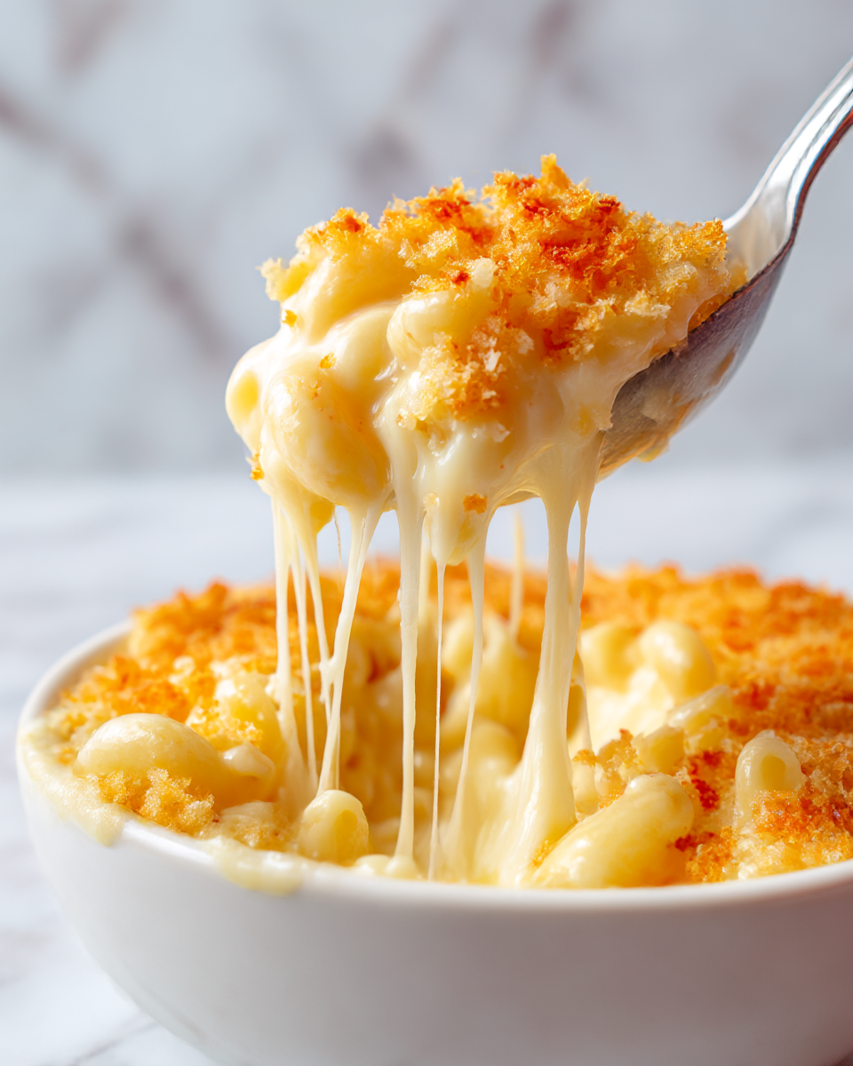 Ultimate Baked Mac and Cheese with Crunchy Panko-Parmesan Topping Recipe - Recipe Image
