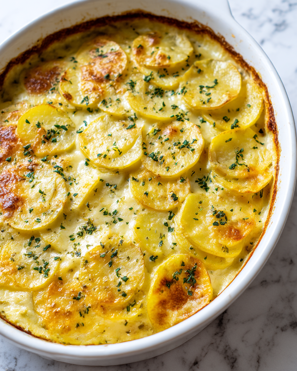 Creamy Cheesy Scalloped Potatoes Recipe
