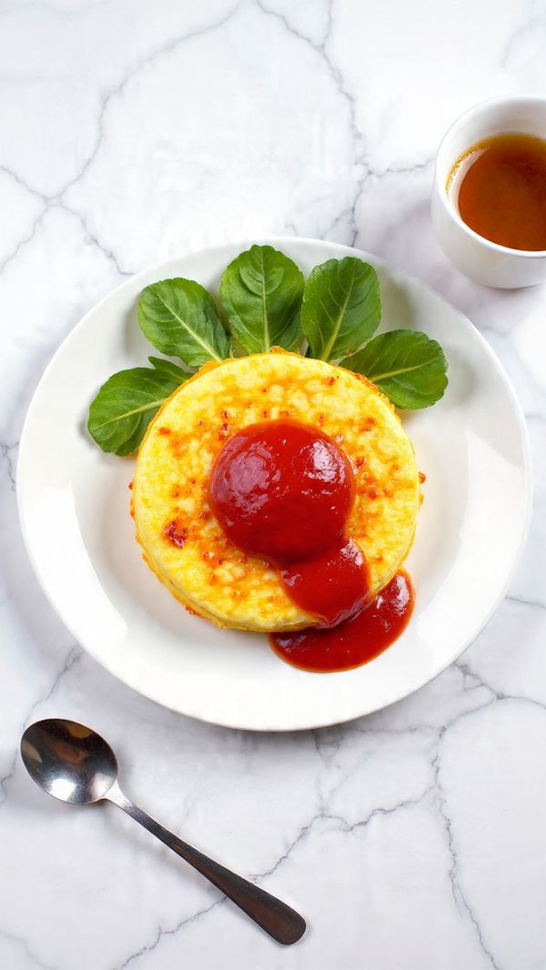 Fluffy Japanese Omurice Recipe 4 Fluffy Japanese Omurice Recipe - Recipe Image