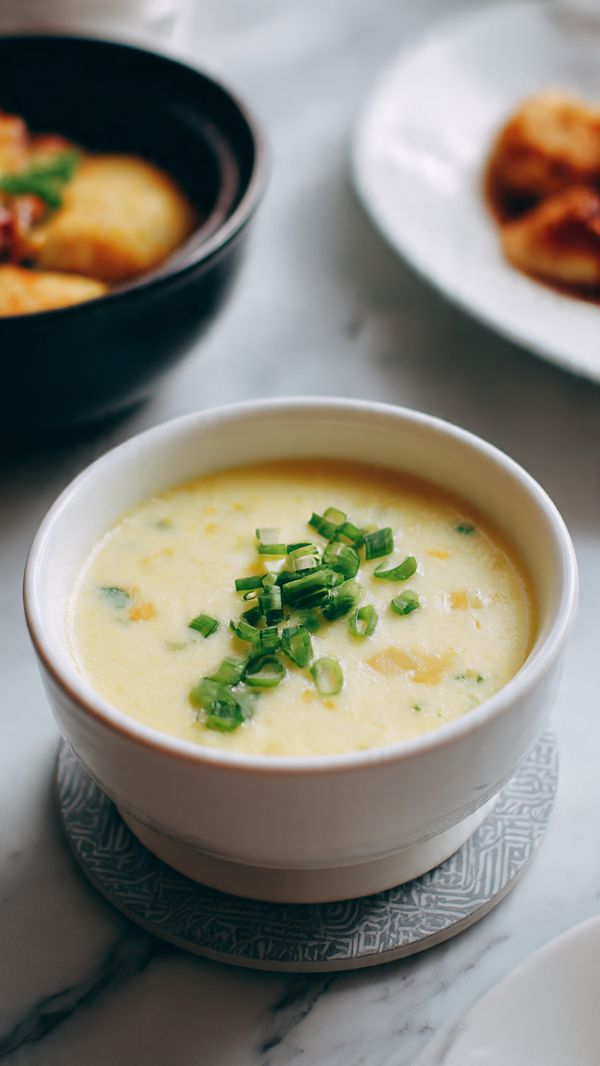 Cantonese Style Savoury Steamed Egg Custard Recipe