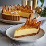 Eggnog Crème Tart with Caramel Shards Recipe
