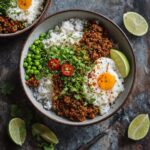 Beef Keema Rice Bowls Recipe
