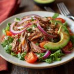 Salpicon de Res Mexican Shredded Steak Salad Recipe